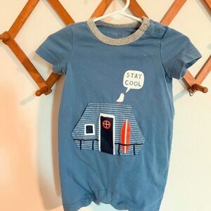 Baby Gap Romper One Piece Blue Stay Cool